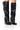 Front View Azalea Wang Knee High Industrial Look Chunky Boot In Black