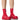 Front View Azalea Wang Knoxton Red Bootie With Strappy Tie Up Cover