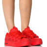 Front View Azalea Wang Korr Red Sneaker