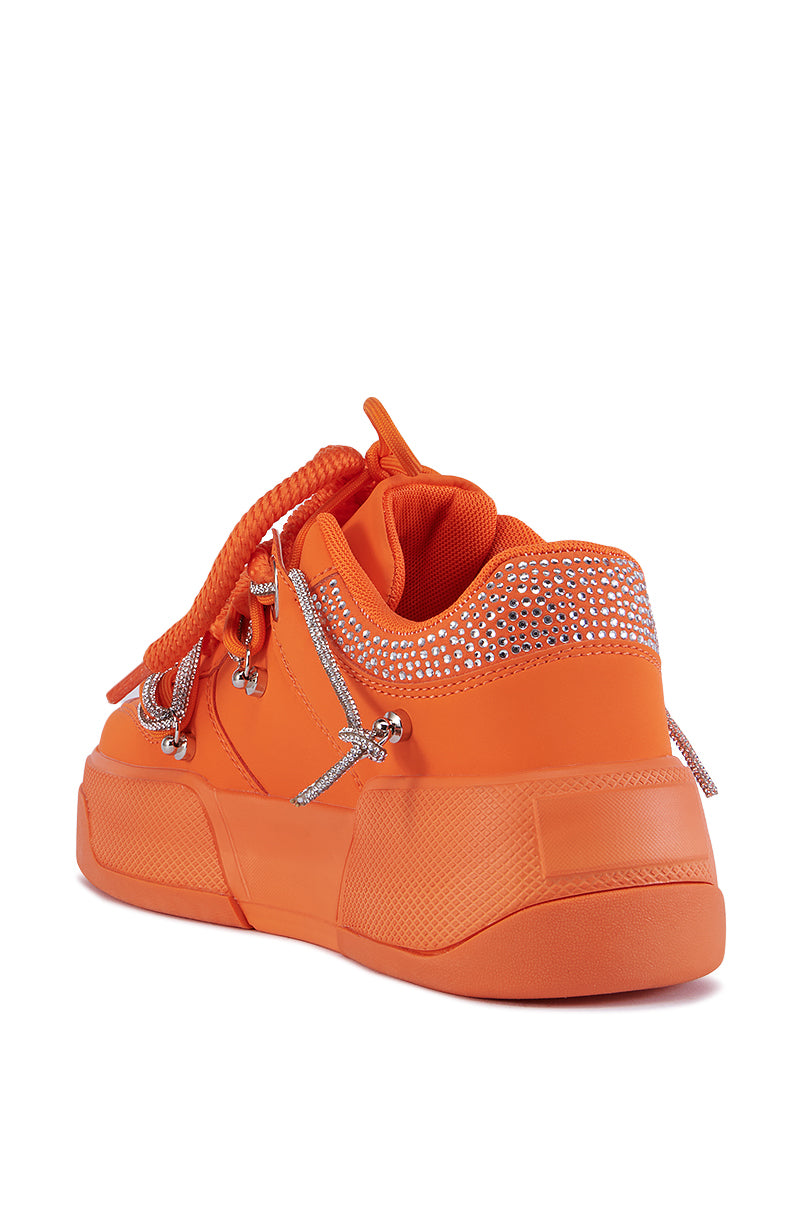 Chunky Sneakers Bright Orange Sneakers Women's Orange Fila