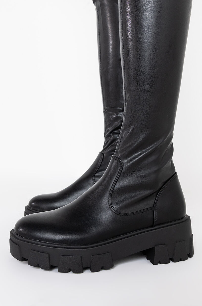 Full View Azalea Wang Late Nights Flatform Boot In Black
