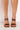 Back View Azalea Wang Late Nite Text Caramel Pvc Strappy Slip On Sandal