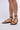 Front View Azalea Wang Leandro Tan Strappy Flat Sandal