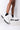 Front View Azalea Wang Learn To Let Go Flatform Bootie In White in White