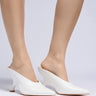 Front View Azalea Wang Ledger White Pump