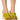 Front View Azalea Wang Lena Embellished Flower Mule In Yellow