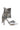 Side View Azalea Wang Lessie Chainmail Stiletto Wedge Bootie Sandal In Silver