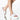 Front View Azalea Wang Lets Lose It All Flat Sandal In White