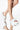 Front View Azalea Wang Lets Lose It All Flat Sandal In White