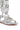 Extra View Azalea Wang Lexline Silver Embellished Gladiator Flat Sandal