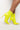 Side View Azalea Wang Life Of The Party Stiletto Bootie In Neon Lime