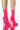 Front View Azalea Wang Life Of The Party Stiletto Bootie In Pink