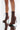 Front View Azalea Wang Light Me Up Stiletto Bootie In Brown