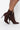 Side View Azalea Wang Light Me Up Stiletto Bootie In Brown