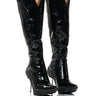 Front View Azalea Wang London Western Boot In Black