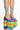 Front View Azalea Wang Loud And Proud Chunky Sandal In Rainbow