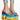 Front View Azalea Wang Loud And Proud Chunky Sandal In Rainbow