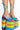 Front View Azalea Wang Loud And Proud Chunky Sandal In Rainbow