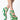 Front View Azalea Wang Love At First Sight Stiletto Sandal In Green