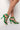 Side View Azalea Wang Love At First Sight Stiletto Sandal In Green