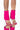 Front View Azalea Wang Love Me Like You Do Stiletto Bootie In Fuchsia