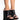 Front View Azalea Wang Love Me Tender Square Toe Wedge Sandal In Black