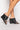 Side View Azalea Wang Love Me Tender Square Toe Wedge Sandal In Black