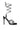 Front View Azalea Wang Lunarlight Lace Up Calf High Bling Sandal In Black