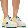 Front View Azalea Wang Lunch Date Green Sneaker