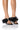 Front View Azalea Wang Lust For Life Bow Sandal In Black