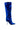 Side View Azalea Wang Lychee Blue Velvet Slouch Boot