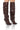 Front View Azalea Wang Lychee Brown Slouch Boot