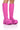 Front View Azalea Wang Lyrica Flatform Boot In Pink