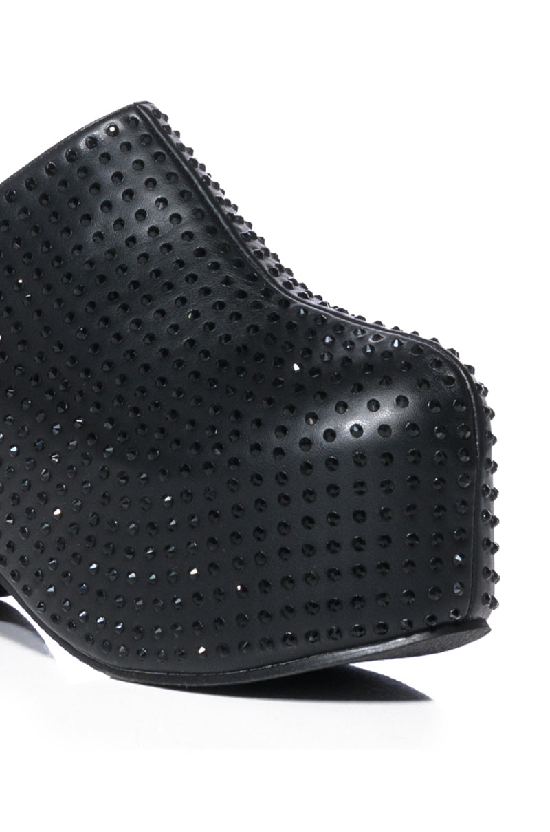 Full View Azalea Wang Macey Embellished Clog In Black 8