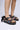 Front View Azalea Wang Mackley Brocade In Black Flatform Sandal