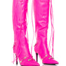 Front View Azalea Wang Maeve Hot Pink Bootie