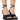 Front View Azalea Wang Maisha Chunky Sandal In Black