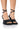 Front View Azalea Wang Maisha Chunky Sandal In Black