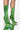 Front View Azalea Wang Make My Heart Skip A Beat Stiletto Bootie In Green