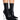 Front View Azalea Wang Make Way Clear Pvc Wedge Bootie In Black