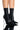 Front View Azalea Wang Make Way Clear Pvc Wedge Bootie In Black