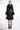 Extra View Azalea Wang Marbolo Pu Trench With Faux Fur Trim In Black