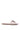 Back View Azalea Wang Mariano Rose Gold Satin Butterfly Slip On Flat Sandal