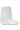 Side View Azalea Wang Marina Rhinestone Studded Fold Over Wedge Bootie In White