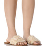 Front View Azalea Wang Marisa Sea Shell Detail Sandal