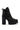 Side View Azalea Wang Marsala Lace Up Chunky Bootie In Black