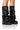 Front View Azalea Wang Mate Black Ruched Boot