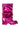 Side View Azalea Wang Mate Metallic Mid Calf Boot In Fuchsia