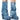 Front View Azalea Wang Mate Mid Calf Boot In Denim