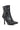 Back View Azalea Wang Matera Black Silver Bulb Embellished Bootie